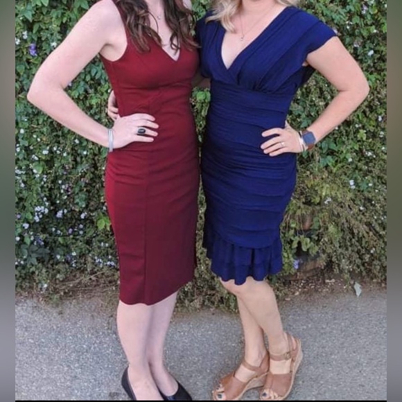 Lulu’s Iconic Moment Plum Purple Bodycon Midi Dress - Size L - Picture 4 of 5